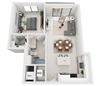 Model A1-1x1 Model A1 floor plan